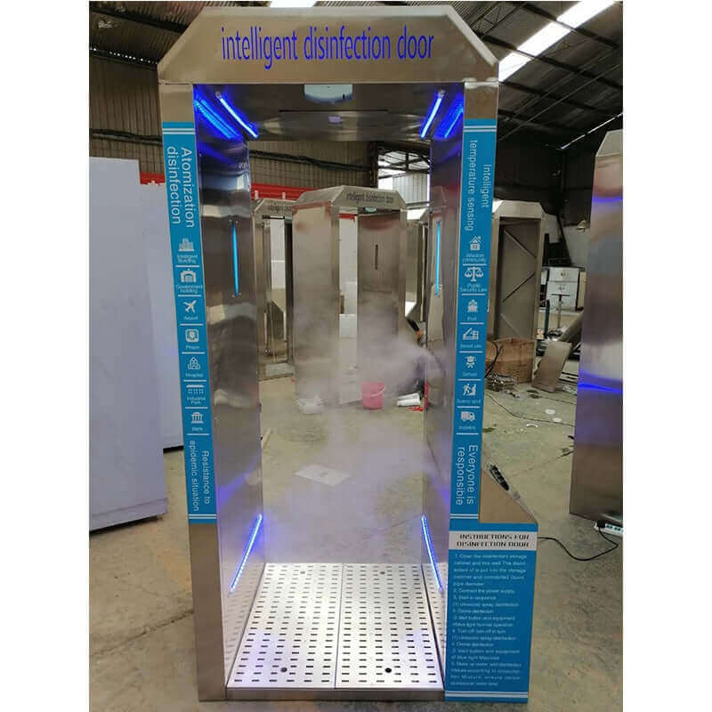 Azoss Automatic Disinfection Door Security Gate with Thermometer Camera