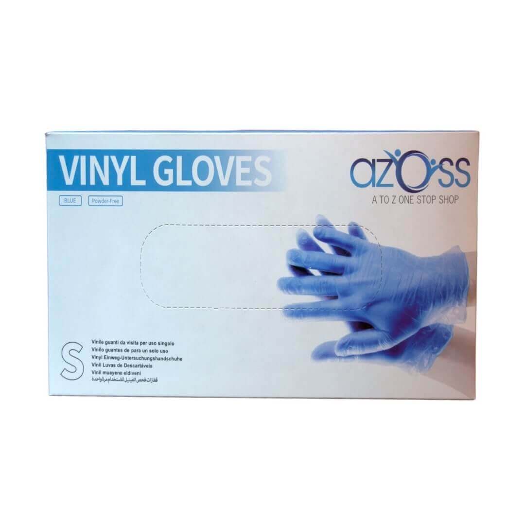 Azoss vinyl gloves in a striking shade of blue are the ideal choice for individuals and professionals seeking reliable hand protection with a touch of style. These disposable gloves offer exceptional performance and versatility, making them suitable for a wide range of applications.