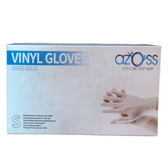 Azoss Vinyl Gloves in a crystal-clear variant, designed to meet the exact standards of hand protection in Qatar. These disposable gloves provide exceptional performance and versatility, ensuring your safety and comfort in a wide range of applications.